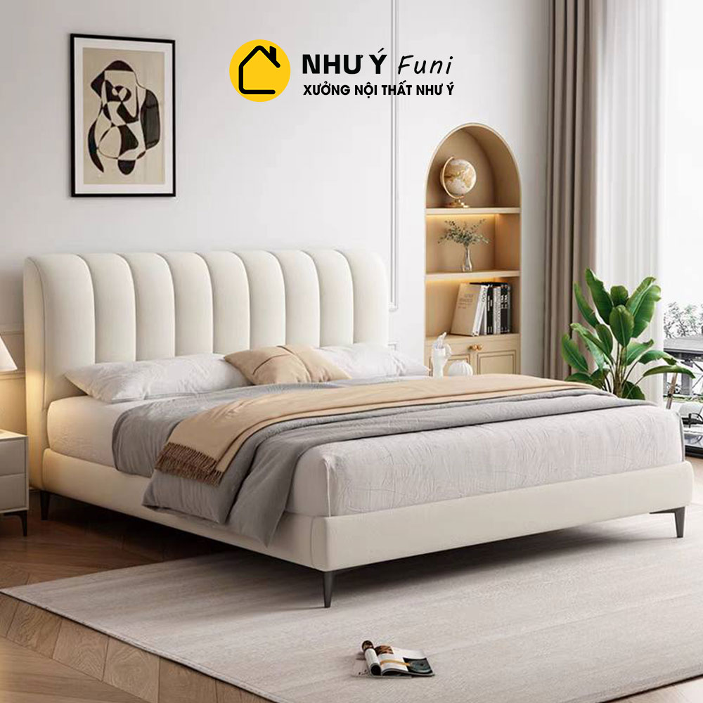 Giường bọc nệm NY-LX15 – Đầu giường dày êm ái, nâng niu từng giấc ngủ (Như Ý Funi)