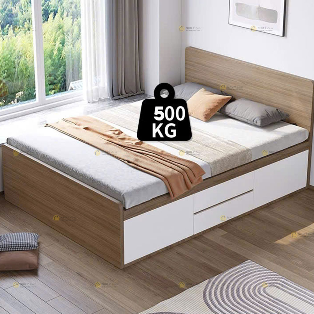 Giường ngủ MDF hiện đại – thiết kế tối giản, chất lượng bền bỉ | Như Ý Funi
